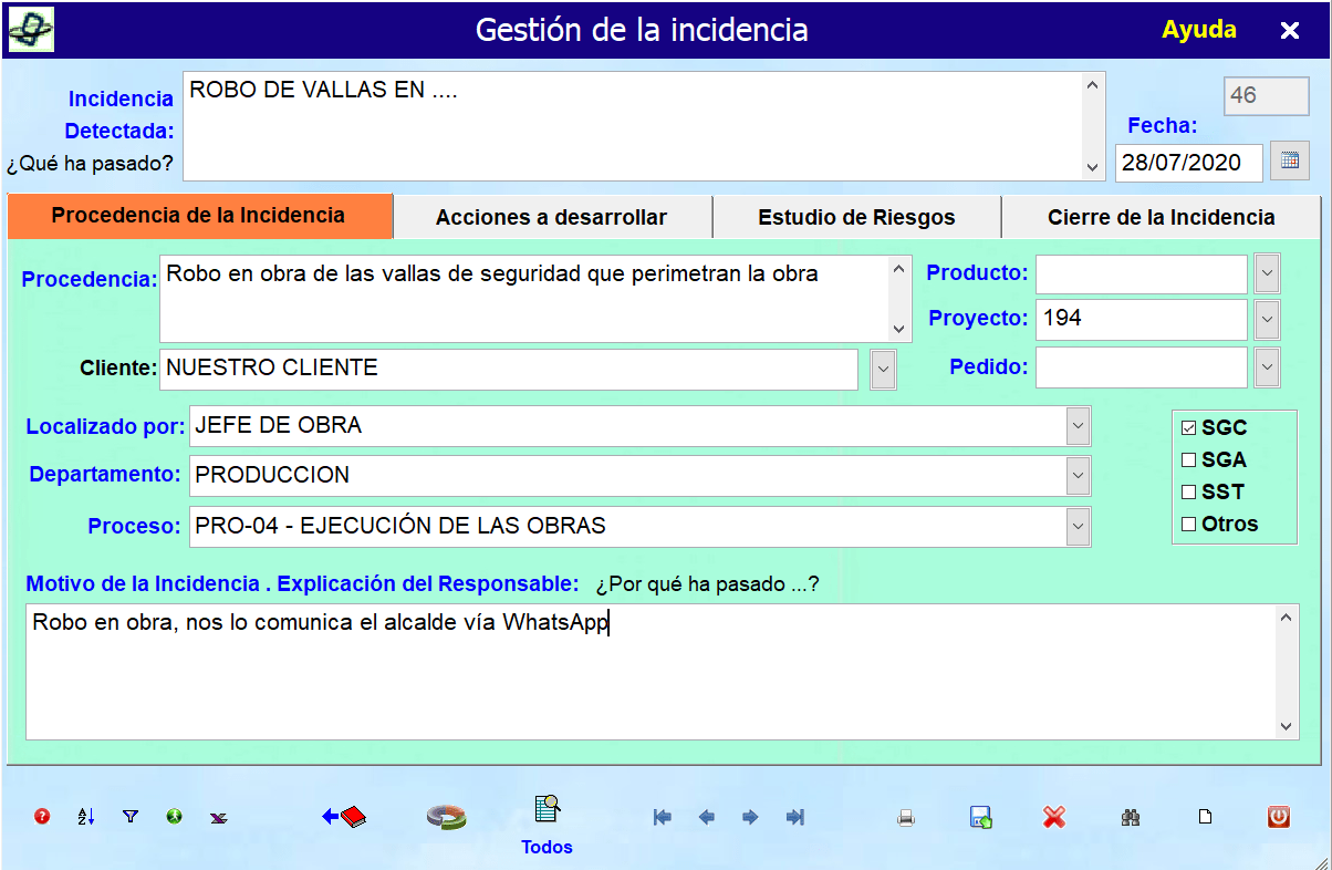 Incidencia